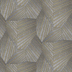 Galerie Wallcoverings Product Code 10152-10 - Elle Decoration Wallpaper Collection - Grey Gold Colours - Art Deco Geometric Design