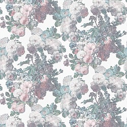 Galerie Wallcoverings Product Code 10153-01 - Elle Decoration Wallpaper Collection - Pink Green Colours - Floral Baroque Design