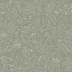 Galerie Wallcoverings Product Code 12701 - Ted Baker Fantasia Wallpaper Collection - Green Grey Colours - Monflo Design