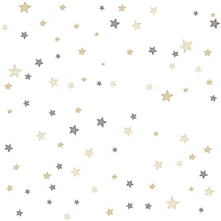 Galerie Wallcoverings Product Code 14826 - Little Explorers 2 Wallpaper Collection - Silver Grey Colours - The classic star design gets a contemporary twist in this fabulous Stars wallpaper. The design appears home crafted, therefore giving it that extra special feel. Guaranteed to make a style statement, this wallpaper is perfect for a gender neutral baby's nursery through to the teenage years. Design