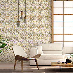 Galerie Wallcoverings Product Code 18528 - Into The Wild Wallpaper Collection - Gold Colours - Trailing Leaf Design