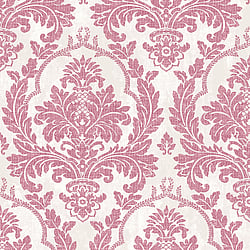 Galerie Wallcoverings Product Code 25714 - Cottage Chic Wallpaper Collection - Pink Colours - Damasco Platino Design