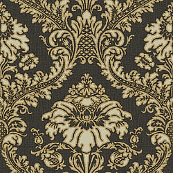 Galerie Wallcoverings Product Code 25739 - Cottage Chic Wallpaper Collection - Black Beige Colours - Damasco Superior Design