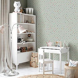 Galerie Wallcoverings Product Code 26836 - Great Kids Wallpaper Collection -  Watercolor Dots Design