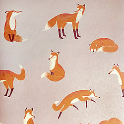 Galerie Wallcoverings Product Code 26840 - Great Kids Wallpaper Collection -  Friendly Foxes Design