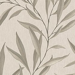 Galerie Wallcoverings Product Code 32204 - Avalon Wallpaper Collection - Muted Gold Colours - Large Leaf Trail Design