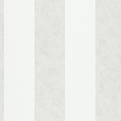 Galerie Wallcoverings Product Code 34412 - Flora Wallpaper Collection - White, Grey Colours - Thick Stripe Design