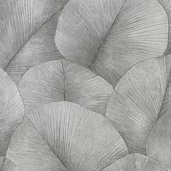 Galerie Wallcoverings Product Code 34508 - Kumano Wallpaper Collection - Grey Colours - Palm Leaf Design