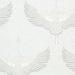Galerie Wallcoverings Product Code 34528 - Kumano Wallpaper Collection - White Colours - Stork Design