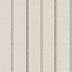 Galerie Wallcoverings Product Code 3966 - Italian Damasks 3 Wallpaper Collection - Blue Gold Cream Colours - Classic Stripe Design