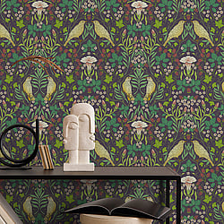Galerie Wallcoverings Product Code 47621 - Ornamenta 2 Wallpaper Collection - black Colours - Summer Garden Design