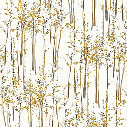 Galerie Wallcoverings Product Code 51142804 - Skandinavia Wallpaper Collection - Mustard Yellow Brown Colours - Mustard Skandi Trees Design