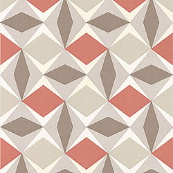 Galerie Wallcoverings Product Code 51144010 - Skandinavia Wallpaper Collection - Beige Grey Red Colours - Red Beige Oslo Geometric Design
