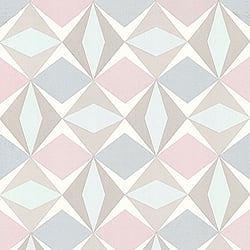 Galerie Wallcoverings Product Code 51144011 - Skandinavia Wallpaper Collection - Blue Grey Pink Beige Colours - Pink Blue Oslo Geometric Design