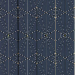Galerie Wallcoverings Product Code 51192501 - Metropolitan Wallpaper Collection - Blue Colours - Deco Geometric Design