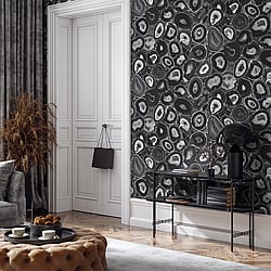 Galerie Wallcoverings Product Code 51216 - Pepper Wallpaper Collection - Black Pepper Colours - Agate Design