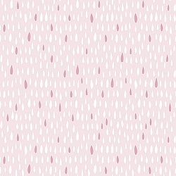 Galerie Wallcoverings Product Code 5444 - Little Explorers Wallpaper Collection - Pink White Colours - Pink Raindrops Design
