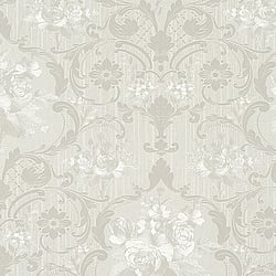 Galerie Wallcoverings Product Code 58268 - Classique Wallpaper Collection - Off White Colours - Rose Damask Design