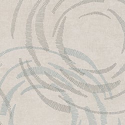 Galerie Wallcoverings Product Code 59120 - Merino Wallpaper Collection - Beige Silver Gold Colours - Large Circle Motif Design