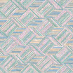 Galerie Wallcoverings Product Code 7356 - Evergreen Wallpaper Collection - Blue Beige Colours - Grassy Tile Design