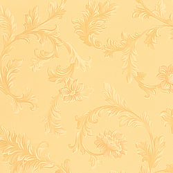 Galerie Wallcoverings Product Code 90204 - Neapolis 3 Wallpaper Collection - Orange Colours - Acanthus Trail Design