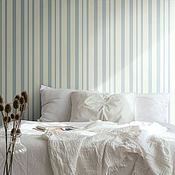 Galerie Wallcoverings Product Code 91918N - Neapolis 3 Wallpaper Collection - Light Blue Colours - Stripe Design