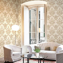 Galerie Wallcoverings Product Code 93008 - Neapolis 3 Wallpaper Collection - Gold Colours - Neapolis Damask Design