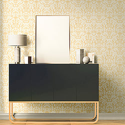 Galerie Wallcoverings Product Code 95504 - Ornamenta 2 Wallpaper Collection - Gold Colours - Toscano Damask Design
