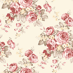 Galerie Wallcoverings Product Code AF37702 - Abby Rose 4 Wallpaper Collection - Red Creamgreen Colours - Grand Floral Design
