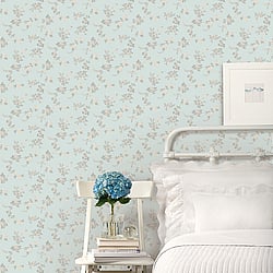 Galerie Wallcoverings Product Code AF37706 - Abby Rose 4 Wallpaper Collection - Turquoise Grey Colours - Chic Rose Design