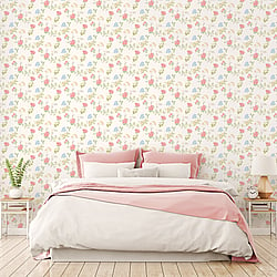 Galerie Wallcoverings Product Code AF37735 - Abby Rose 4 Wallpaper Collection - Pink Green Yellow Colours - Fern Floral Design