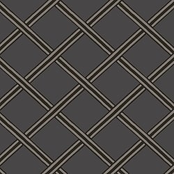 Galerie Wallcoverings Product Code BO23034 - Luxe Wallpaper Collection - Black Silver Grey Colours - Braid Design