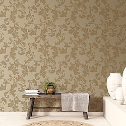 Galerie Wallcoverings Product Code DWP0250-07 - Emporium Wallpaper Collection - Gold Colours - Acanthus trail Design