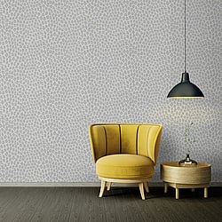 Galerie Wallcoverings Product Code ES31123 - Escape Wallpaper Collection - White, Grey, Silver Colours - Leopard Print Design