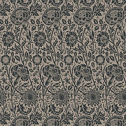 Galerie Wallcoverings Product Code ET12518 - Arts And Crafts Wallpaper Collection - Black Beige Colours - Tonal Floral Trail Design