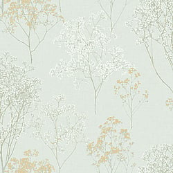 Galerie Wallcoverings Product Code FH37511 - Homestyle Wallpaper Collection - White Green Gold Colours - Queen Annes Lace Design