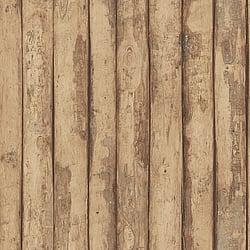 Galerie Wallcoverings Product Code FH37536 - Homestyle Wallpaper Collection - Black Brown Colours - Log Cabin Design