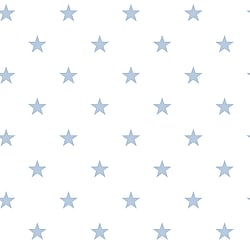 Galerie Wallcoverings Product Code G23104 - Deauville 2 Wallpaper Collection - Sky Blue White Colours - Deauville Star Design