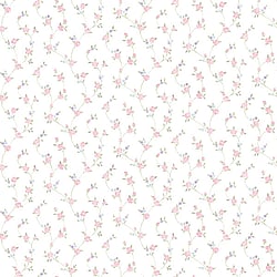 Galerie Wallcoverings Product Code G23285 - Floral Themes Wallpaper Collection - Pink Lilac Blue Green Colours - Petite Floral Trail Design