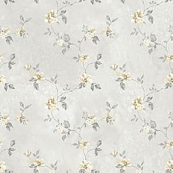 Galerie Wallcoverings Product Code G34162 - Country Cottage Wallpaper Collection - Grey Yellow Colours - Vintage Trail Design