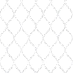 Galerie Wallcoverings Product Code G45056 - Vintage Roses Wallpaper Collection - White Grey Colours - Laurel Trellis Design