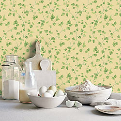 Galerie Wallcoverings Product Code G45430 - Just Kitchens Wallpaper Collection - Yellow Green Colours - Just Ivy Design
