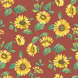 Galerie Wallcoverings Product Code G45459 - Just Kitchens Wallpaper Collection - Red Yellow Colours - Sunflower Trail Design