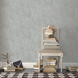 Galerie Wallcoverings Product Code G56178 - Nostalgie Wallpaper Collection - Silver Grey Colours - Distressed Wall Design