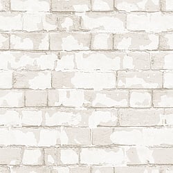 Galerie Wallcoverings Product Code G56211 - Nostalgie Wallpaper Collection - White Colours - Brick Wall Design