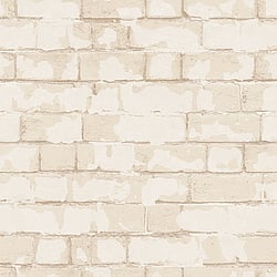 Galerie Wallcoverings Product Code G56213 - Steampunk Wallpaper Collection - Cream Colours - Brick Wall Design