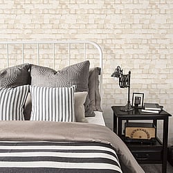 Galerie Wallcoverings Product Code G56213 - Nostalgie Wallpaper Collection - Cream Colours - Brick Wall Design