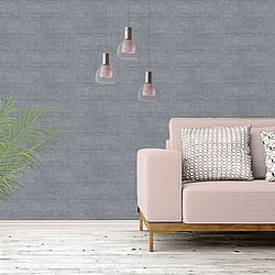 Galerie Wallcoverings Product Code G56218 - Steampunk Wallpaper Collection - Silver Grey Colours - Concrete Design