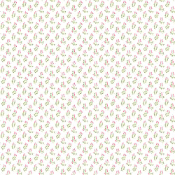 Galerie Wallcoverings Product Code G56710 - Small Prints Wallpaper Collection - Green Pink Cream Colours - Vintage Bud Design
