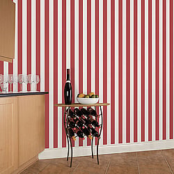 Galerie Wallcoverings Product Code G67525 - Smart Stripes 2 Wallpaper Collection - Red Colours - Awning Stripe Design